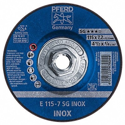 Straight Grinding Wheel 4-1/2in AO