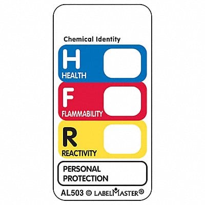 Hazcom Label 1 H 2 W PK500