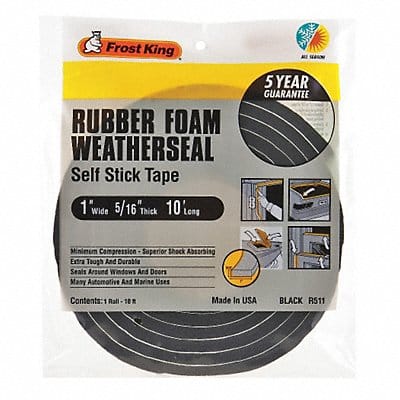 Foam Tape 1 in x 3 1/4 yd Black