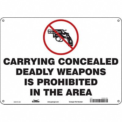 Safety Sign 10 in x 14 in Polyethylene