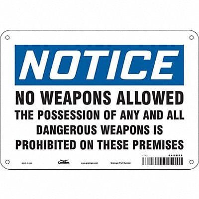 Safety Sign 7 in x 10 in Vinyl