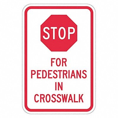 Pedestrian Crossing Traffic Sign 24 x18