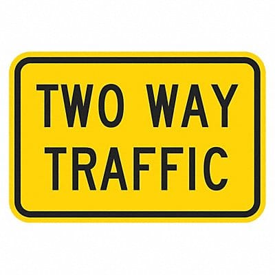 Two Way Traffic Traffic Sign 18 x 24