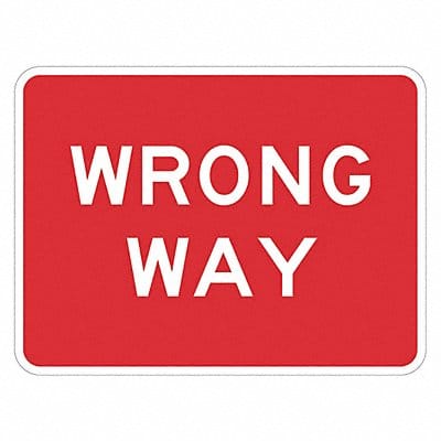 Wrong Way Traffic Sign 18 x 24