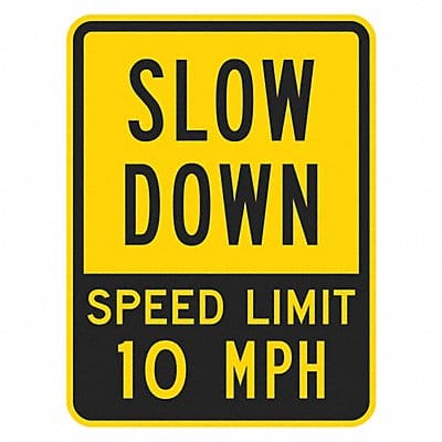 Speed Limit Warning Sign 24 x 18