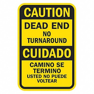 Dead End Traffic Sign 24 x 18