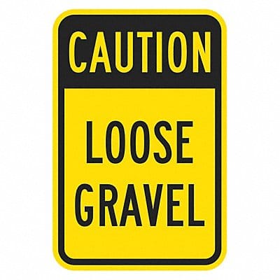 Loose Gravel Traffic Sign 24 x 18