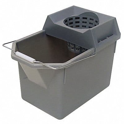 Bucket and Strainer Gray 3 3/4 gal