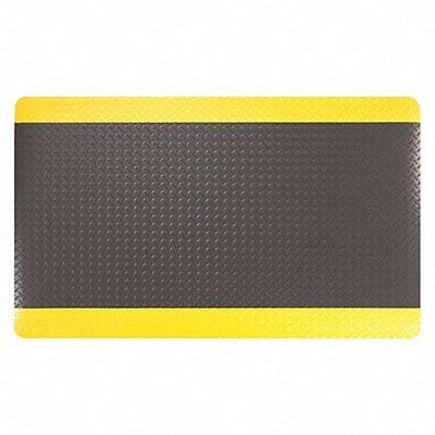 Anti-Fatigue Mat 9/16 Black/Yellow 3x 5