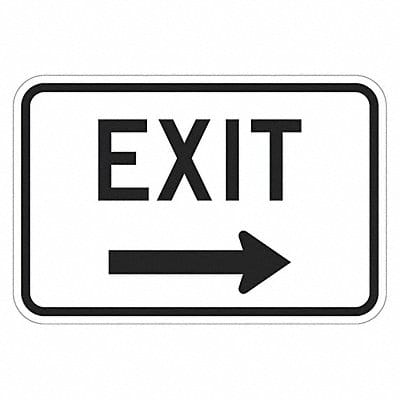 Exit Sign For Parking Lots 12 x 18