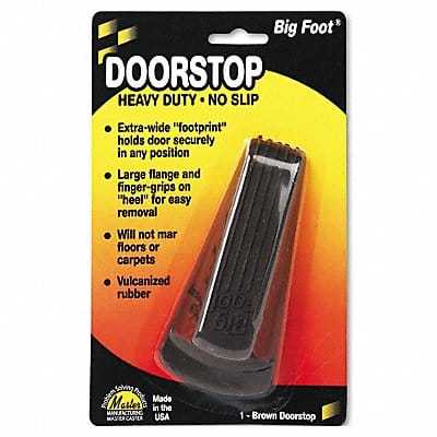 Doorstop Nonslip Rubber Brown