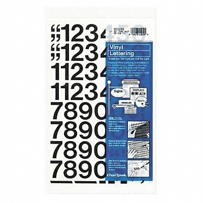 Numbers Vinyl Helvetica 1 Black PK44