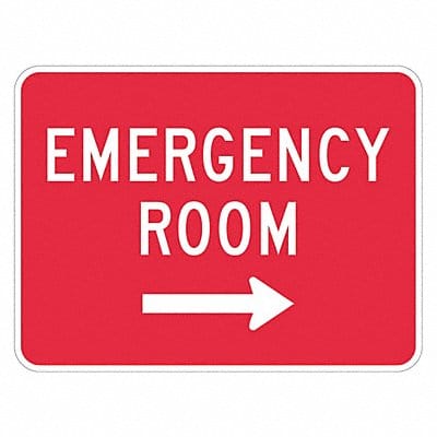 Emergency Room Traffic Sign 12 x 18