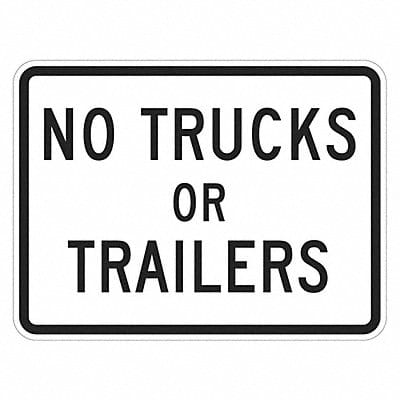 No Trucks Traffic Sign 12 x 18