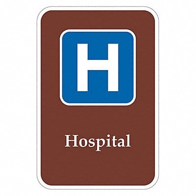 Hospital Traffic Sign 18 x 12