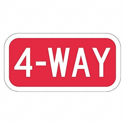 4-Way Traffic Sign 6 x 12