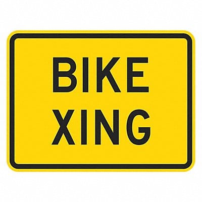 Bike Xing Traffic Sign 12 x 18