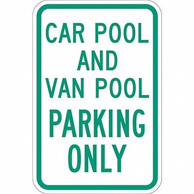 Car Pool Parking Sign 18 x 12