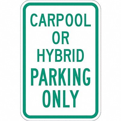 Car Pool Parking Sign 18 x 12