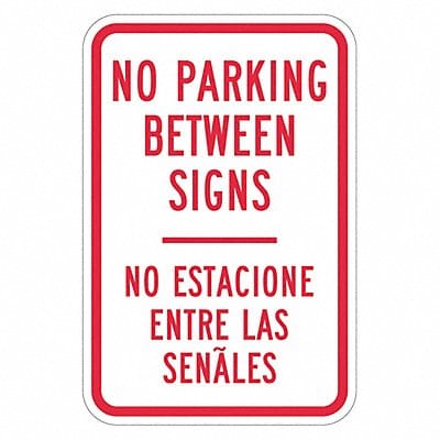 No Parking Between Sign 18 x 12