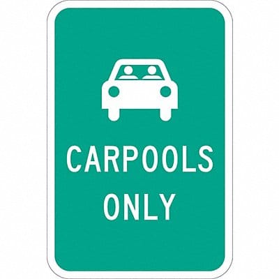 Car Pool Parking Sign 18 x 12