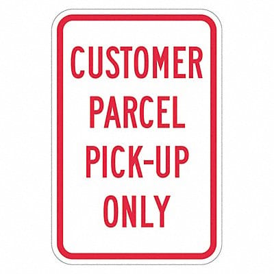 Pickup  Dropoff No Parking Sign 18 x12