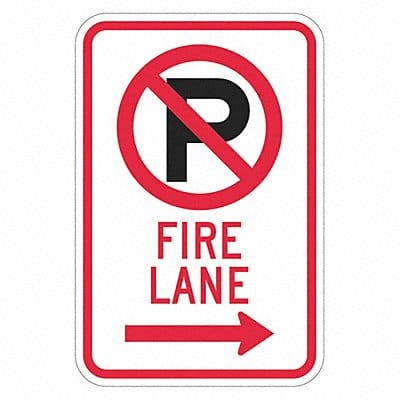 Fire Lane Parking Sign 18 x 12