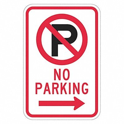 No Parking Sign 18 x 12