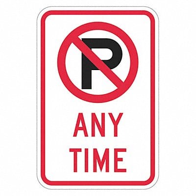 No Parking Anytime Sign 18 x 12