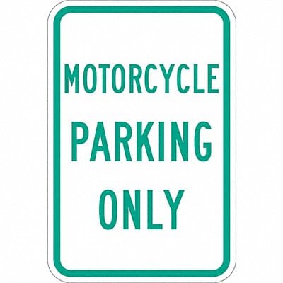 Motorcycle Parking Sign 18 x 12