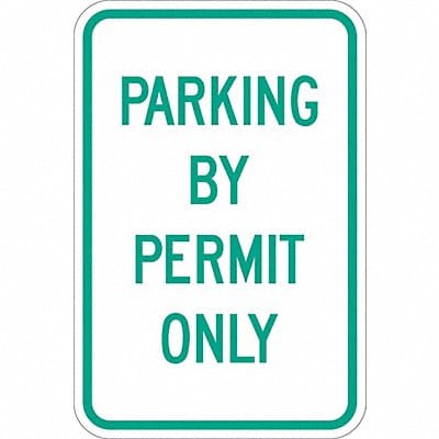 Permit Parking Sign 18 x 12