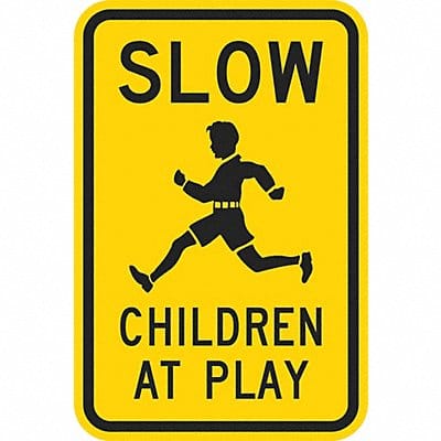 Children at Play Traffic Sign 18 x 12