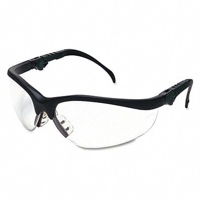 Safety Glasses Black Frame Clear Lens