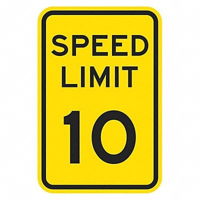 Speed Limit Warning Traffic Sign 18 x12