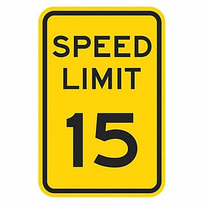 Speed Limit Warning Traffic Sign 18 x12