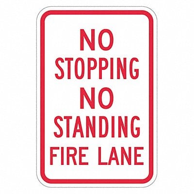 Fire Lane No Parking Sign 18 x 12