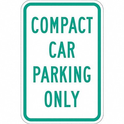 Compact Car Parking Sign 18 x 12