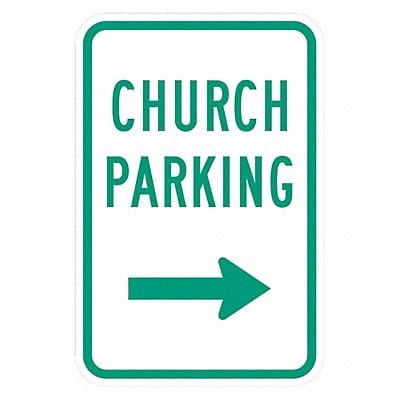 Church Parking Sign 18 x 12