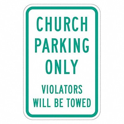 Church Parking Sign 18 x 12