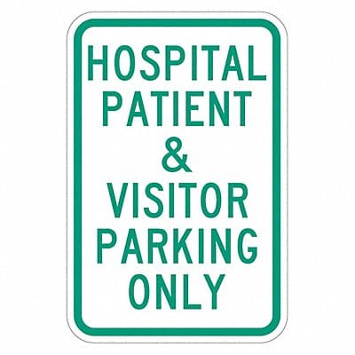 Visitor  Patient Parking Sign 18 x 12