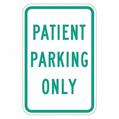 Patient Parking Sign 18 x 12