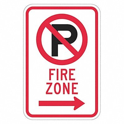 Fire Lane No Parking Sign 18 x 12