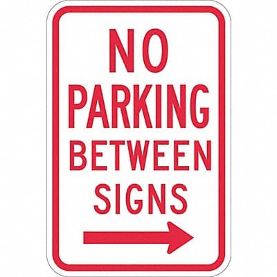 No Parking Between Sign 18 x 12