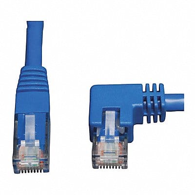 Cat6 Cable Right Angle RJ45 M/M Blue 5ft