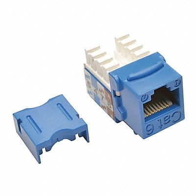 Keystone Jack Cat6/Cat5e 110 Punch Blue