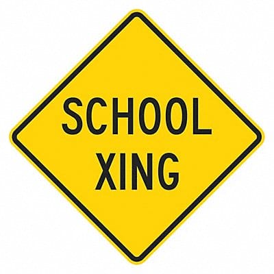 School Crossing Traffic Sign 12 x 12