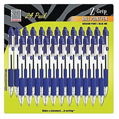 Z-Grip Ballpoint Pen Blue Med PK24