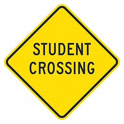 Student Crossing Traffic Sign 12 x 12