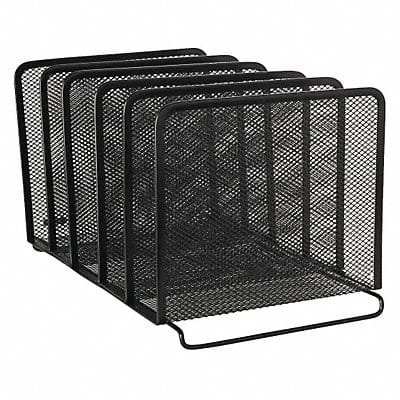 Stacking Mesh 5 Section Sorter Black