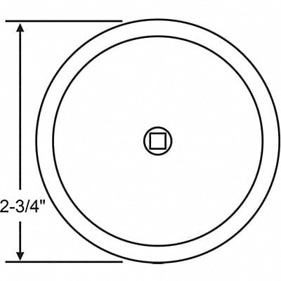 Back Plate 2-3/4 W Polished Brass